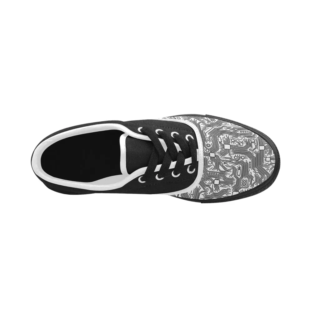 Women's Monochrome Circuit Aries Print Low Top Canvas Shoes