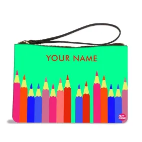 Women'S Wristlet Pouch - Pencils